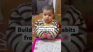 Building good habits from day one. #ytshorts #viral #love #bayivlog #cute #viralvideo #newyoutuber