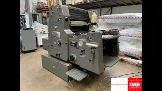 Used Heidelberg MO single color offset press   Gab Supplies Ltd   1981