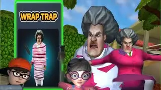 Scary teacher 3d / Chapter 6 trouble in Paradise / Wrap trap walkthrough (Android & ios)
