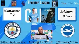 Manchester City v Brighton  Match preview injury news. pos starting  Max is back  Guehi in Josko off