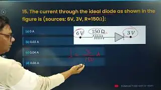 Ideal Diode Current Calculation | PYQ Physics