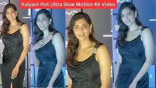 Kalyani Priyadarshan Hot Black Dress Ultra Slow Motion 4K Video Not To Be Missed #redcarpet #glamour