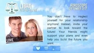 Libra Horoscope of September 2017