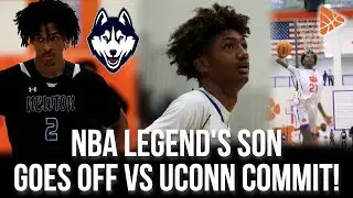 Son of NBA LEGEND, Jacob Wilkins GOES OFF vs UCONN commit Stephon Castle!