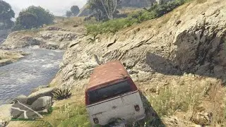 GTA 5 Van Off-Road River Drive | Scenic Nature Views & Relaxing Exploration
