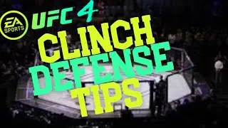 EA UFC 4 - Clinch Defense - How to defend knees against cage & Reversing the clinch on your opponent