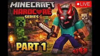 Playing Hardcore Minecraft| W/@nonagplays  (100 days hardcore series episode 1)