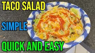 Quick and Easy Taco Salad Made Simple in Your Own Kitchen with Grocery Store Ingredients