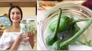 Chiles CURTIDOS en SUERO de leche | Brisa colibrí