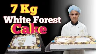 Cake ! White forest cake .. 7 Kg cake .. big cake Decoretion .. cake white forest ..😋