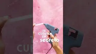 El mejor #hack para tus manualidades y usar la pistola de silicona #crafts #retoshorts30 #shorts