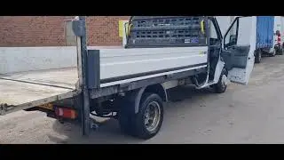 Ford transit flat bed with tail lift kv58ucz