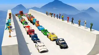 Super Mods Hot Wheels Spiderman Robocar Poli Disney Cars and SuperHeroes Супер Дисней Машинки!