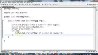How to check whether a number is positive or negative in jav