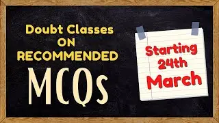 Lacking CONFIDENCE to Crack NEET? Practice Recommended MCQs & JOIN Doubt Classes on YouTube