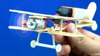 How to Make A DC Motor Plane - Wooden Plane DIY