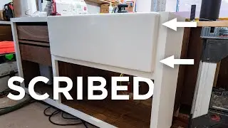 TIGHT scribe around a farmhouse sink
