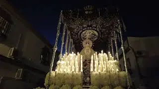SABADO SANTO,HDAD SOLEDAD CORONADA,NTRA SRA SOLEDAD EN HDAD DEL ROCIO,HUEVAR 19 ABRIL 2025,NENO1957H