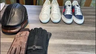 Tối 12/1 Xả gi&agrave;y lacoste da thật, gangtay da , mũ mỏ vịt , d&acirc;y lưng , combo vệ sinh đồ da .
