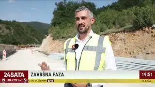 Informativna emisija: 24 sata - Radovi na izgradnji puta Vrulja – Mijakovići ulaze u završnu fazu