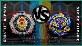 GREATEST RAPHAEL.Ov.HXt+&rsquo; vs SAVIOR VALKYRIE.Sh-7| ON REAL LIFE BEYBLADE STADIUM