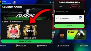  NEW FC MOBILE REDEEM CODE!!! FREE 120-122 OVR CHAMPIONS PLAYERS IN FC MOBILE!