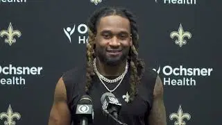 Bradley Roby on midair fumble recovery | Saints vs Falcons 2022 Week 15 Postgame Interview