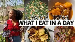 what I EAT IN A DAY| HIGH VOLUME, LOW CAL SAUCE ideas FOR LOSING WEIGHT IN NIGERIA 2021| UGO IDUMA