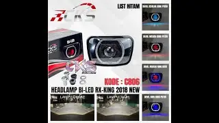 Lampu Biled Model Oval Rx King Biled CR7 Original C 806 Lampu Headlamp Depan RX KING Set Batok Oval