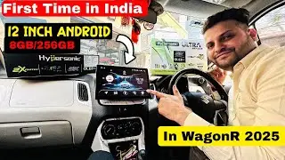 WagnoR में लगा दिया 12inch का Hypersonic Android 8GB Ram 256 GB Storage | Apple car Play, 2K QLED