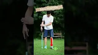 Ball position.In normal width and Most in the game of Wood ball. #woodball