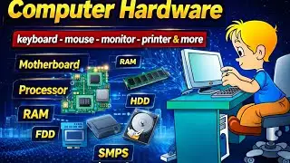 Computer Hardware Components | Keyboard, Mouse, CPU, RAM, HDD, System | Part-2