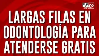 Largas filas en la Facultad de Odontología para atenderse gratis