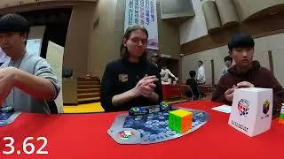 Rubik's Cube European Record: 3.62s
