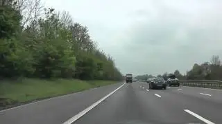Driving On The M5 J25 (Taunton Honiton Yeovil Weymouth) To Taunton Deane Services, Trull, Somerset
