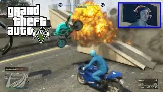 INSANE BRIDGE EXPLOSION! (GTA 5 Funny Moments!)