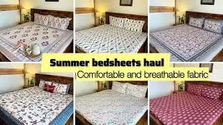 Pure cotton bedsheets haul|Bedsheet haul| summer bedsheets haul| best cotton bedsheets
