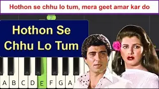 Hothon Se Chhu Lo Tum   Easy Piano Tutorial