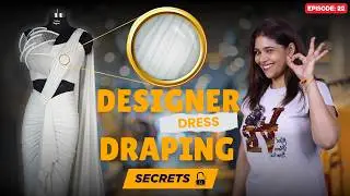 Designer Dress Draping Secrets 👗| Step by Step Draping Tutorial
