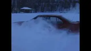 Nissan Maxima 4DSC Reverse Snow Donuts!!!