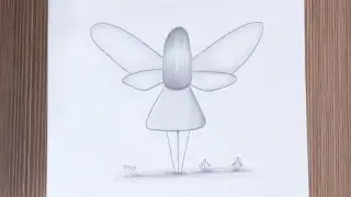 Wings of Imagination: Drawing a Girl with Butterfly Wings🧚&zwj;♀️