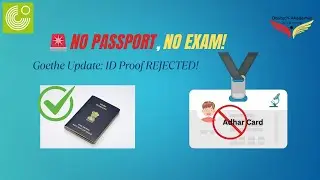 Goethe-Institut Exam Update 2025 | Passport Now Mandatory for A1&ndash;C2 German Exams #shorts