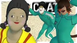 Pro Squid Game players in VRCHAT be like