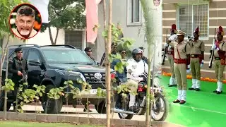 CBN : Chief Minister Nara Chandrababu Naidu High Security | CM Chandrababu Convoy | Distoday News