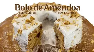 Bolo com farinha de amêndoa(SEM GLÚTEN E LACTOSE) Surpreendente 😱