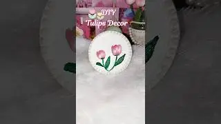 Tulips Decor Craft 🌷🩷🌟 #shorts