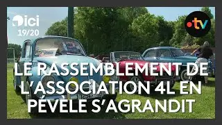 Le rassemblement de voitures anciennes de collection par l'association 4L en Pévèle s'agrandit