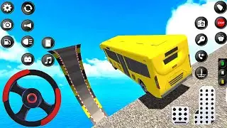 Crazy Bus Mega Ramp - Impossible Racing - Bus Impossible Stunts - Android Gameplay