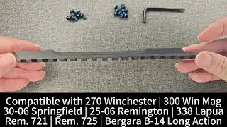 ohhunt Steel Rail Mount 0 MOA Picatinny Rail Compatible with Remington 700 Long Action