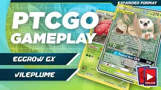 Rowlet & Alolan Exeggutor GX / Vileplume Deck &mdash; игровой процесс PTCGO (расширенный)